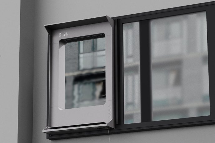 Air Purifying Window that uses sunlight to purify your home also creates a Foggy Screen to retain your privacy