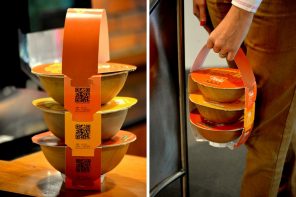 This eco-friendly takeaway packaging was inspired by the stacked Indian tiffin