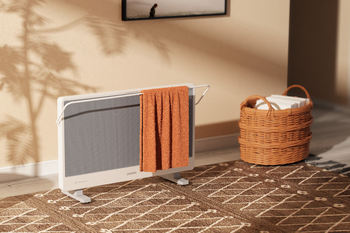 With this space heater + hanging rack, your clothes will always have that fresh-from-the-dryer feel