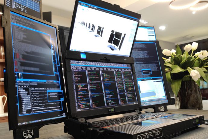 This 7 screen laptop transforms like a Swiss Army knife to create some serious working space!