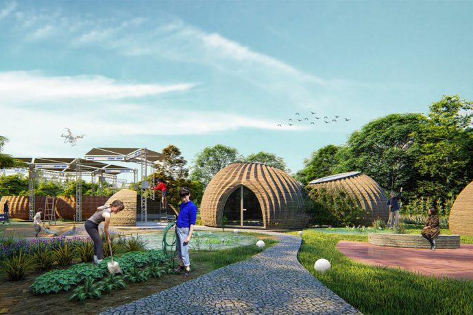 A 3D printed global housing community is being constructed in Italy for sustainable living!