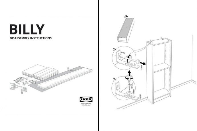 IKEA lengthens furniture life by providing ‘How To Disassemble’ instructions to attain their sustainability goals!