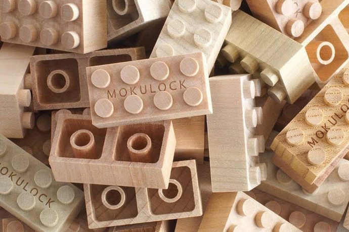The sustainable alternative to LEGO are these building blocks entirely carved from timber