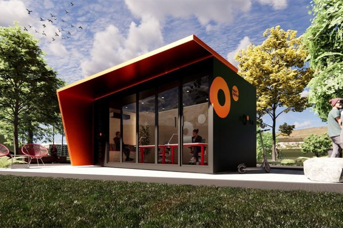 These tiny backyard offices blend the best of Airbnb and WeWork into rental WFH pods!