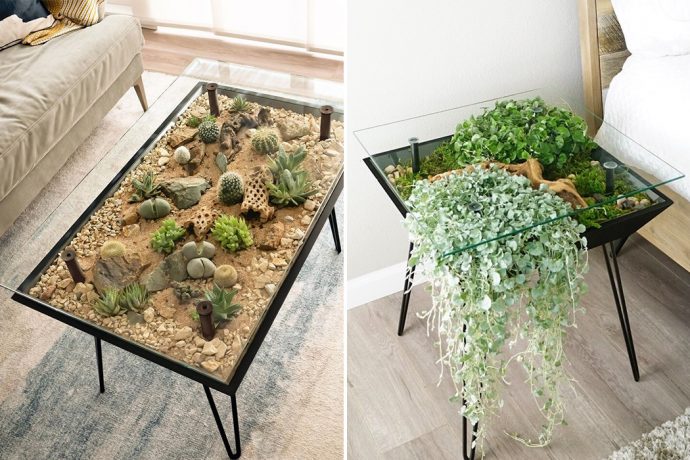These tables with built-in gardens is the perfect gardening hack every home needs!