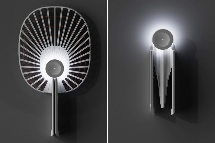 This electric fly swatter takes a neat cue from the portable Folding Fan!