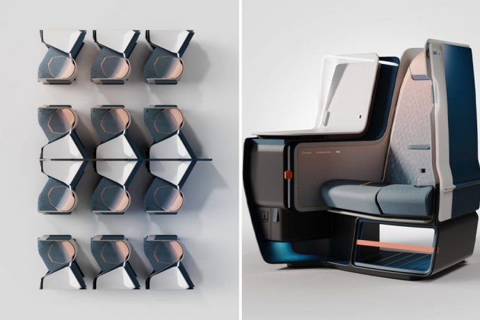This ultralight aircraft seat was designed to help reduce fuel burn and CO2 emissions!