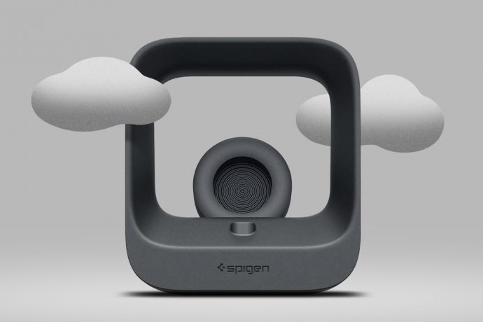 This iPhone + Apple Watch charging stand is a nostalgic accessory inspired by sunrise!