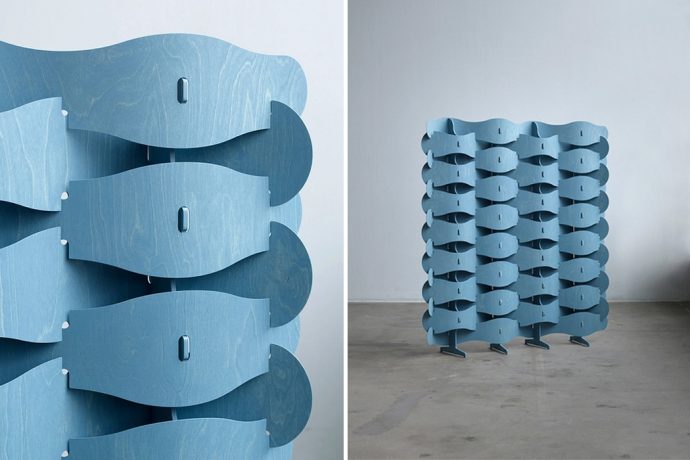 This modular room partition was built using Mexican weaving methods and CNC-milling techniques!