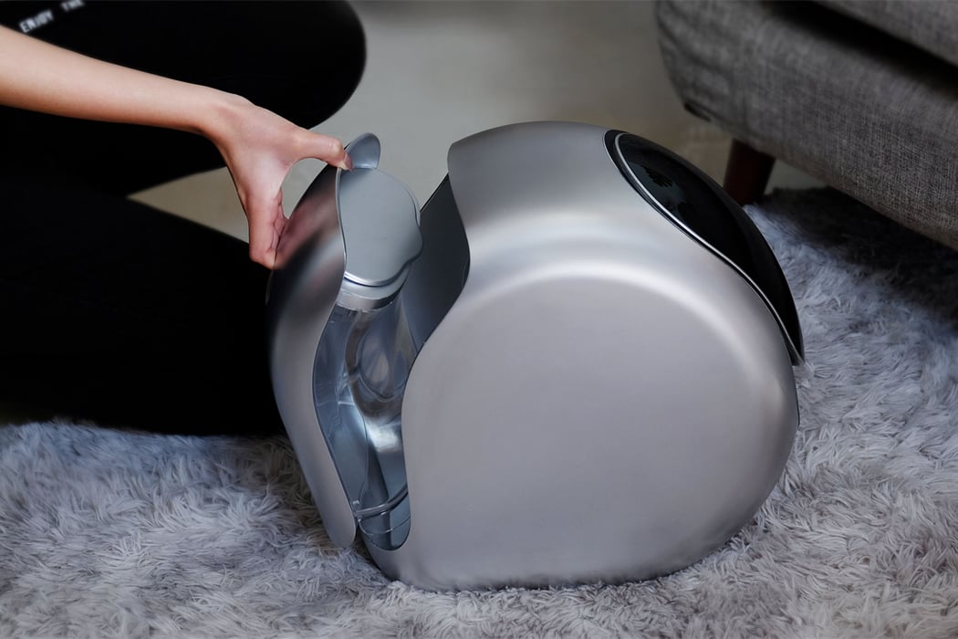 This tabletop clothes washing machine was designed to clean your