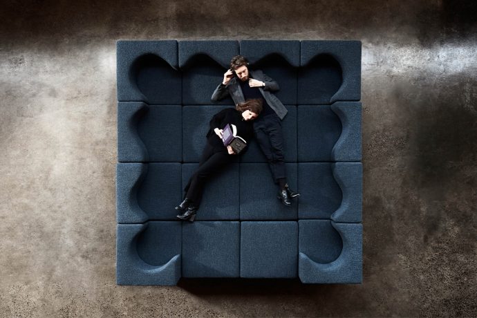 A modular lounge system designed for working from home and “homing from work”!