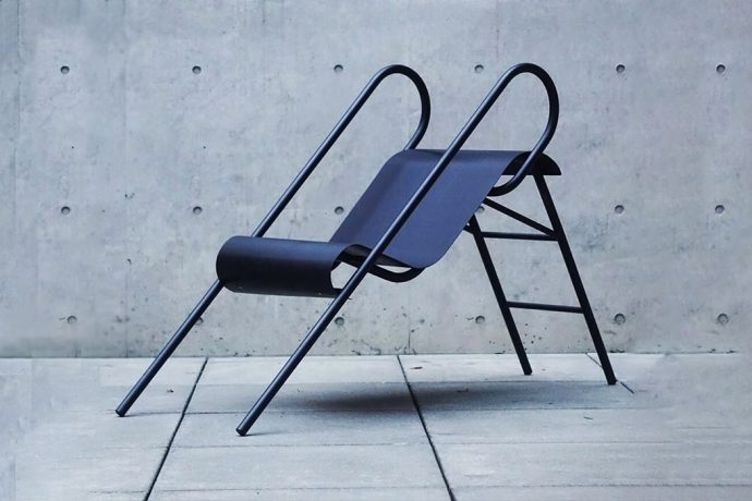 Playground fun meets grown-up furniture to make the ultimate sliding chair!