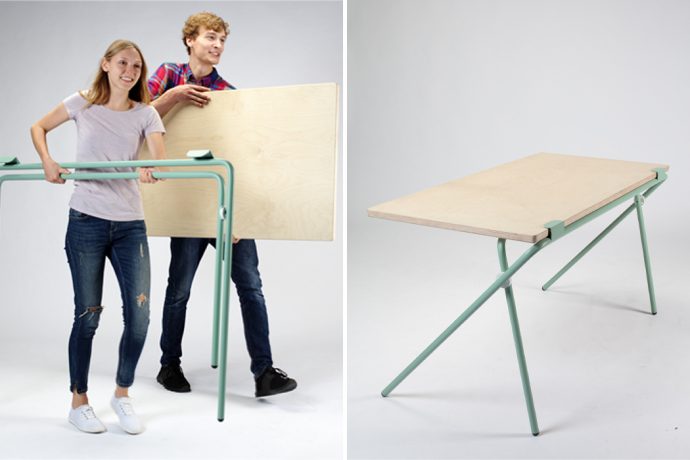 This foldable table can be taken anywhere to easily adapt to your work scenario!