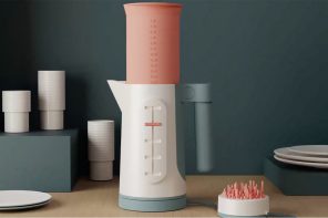 This pastel electric tea kettle features water controls and temperature regulators to reduce energy wastage!