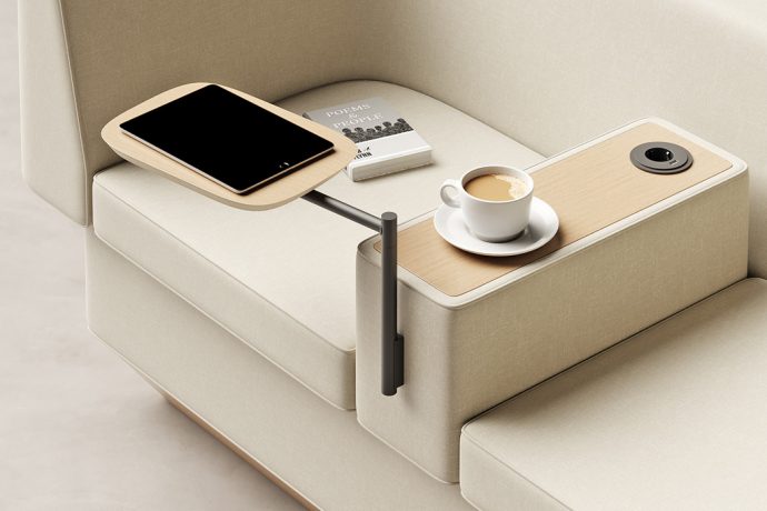 Sofa with swiveling arm is the exact WFH investment we need this 2021!