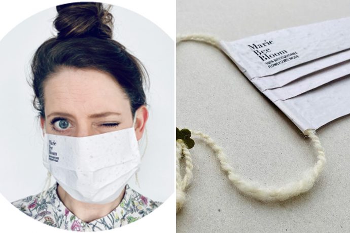 These biodegradable face masks made from rice paper can be planted, helping you and the planet breathe freely!