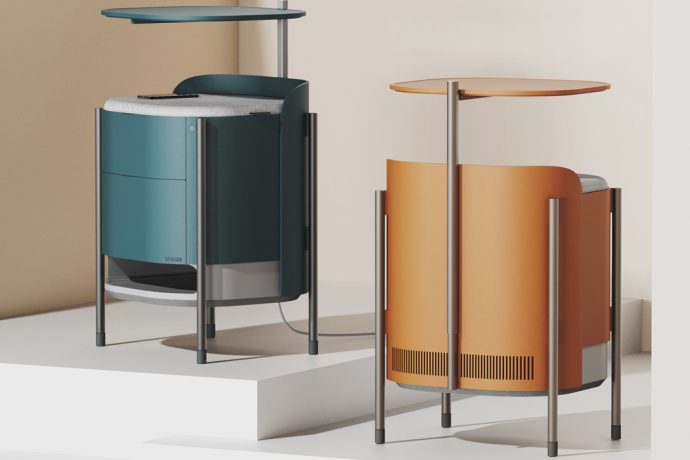 This bedside table with an inbuilt wireless charging hub is the trend that IKEA should pick up!
