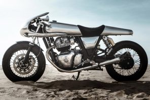 This sleek Royal Enfield GT 650’s custom design has a badass futuristic vibe to it!