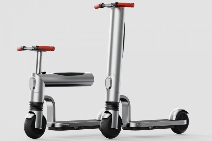 This height adjustable kickstand scooter with fingerprint recognition is a must have for 2021!