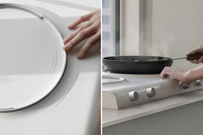 This kitchen induction stovetop uses voice recognition and tactile elements to be blind-friendly!