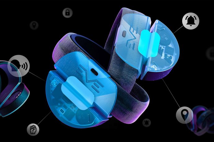 This personal security wearable uses voice recognition + pressure sensors to keep you safe in an emergency!
