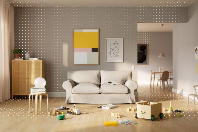 IKEA + Apple redesigned their AR app, improving user experience and playing with your interior styling!