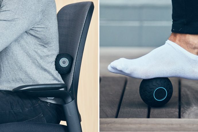 This portable massage device takes the shape of a lacrosse ball for pinpointed muscle therapy at home!