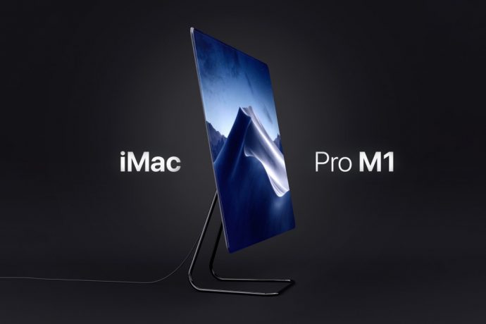 Here’s what the M1 iMac would look like if Apple ditched the white bezels and large chin for a 100% display