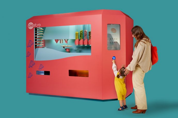 This robotic pizza-vending machine automates the entire gourmet pizza-making process!