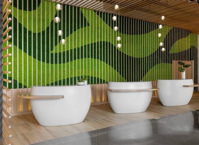 These indoor gardens made from natural lichen are customizable, maintenance-free, dust & insect proof!