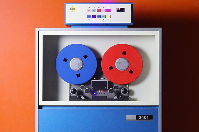 Love Hulten’s quirky storage cabinet is inspired by IBM’s Magnetic Tape Unit from the 60s!