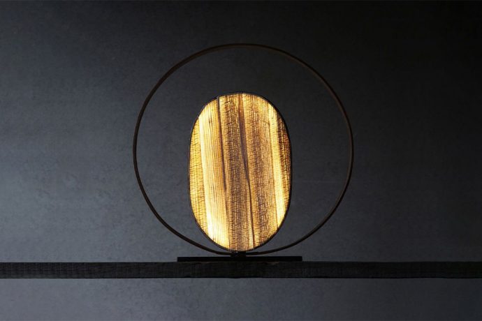 This sustainable lamp is designed using discarded banana fibers!