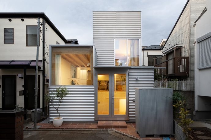 This tiny home panelled in corrugated steel was built in ode to Tokyo’s ever-changing cityscape!
