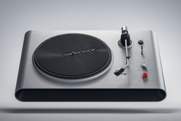 This Supersonic Turntable’s aesthetics are inspired by the current brutalist architecture trend!