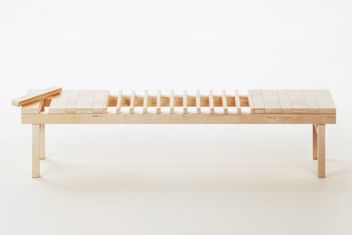 A detailed Scandinavian-inspired bench design that adapts to life in the post-quarantine normal