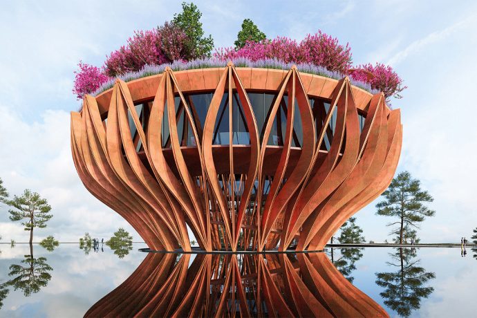 This observation tower features a coffee bar that hovers above the clouds for a rare view of Da Lat!