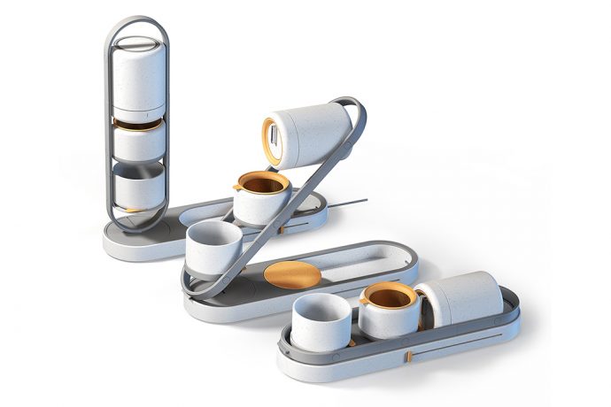 This coffee maker let’s you master the pour-over technique and is a portable brewing kit!