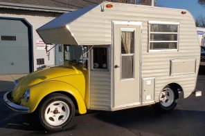 1969 Volkswagen Beetle turned camper design for a nostalgic vibe is actually available for sale!