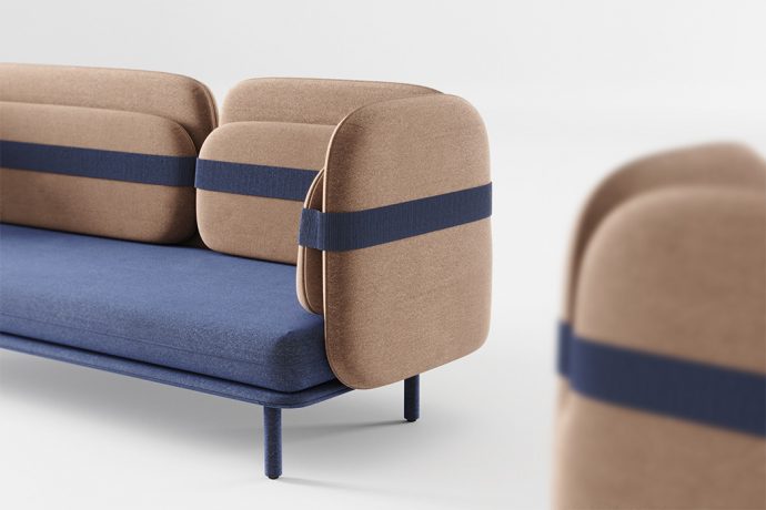 This modern minimal sofa gives all the comfort without messing the cushions!