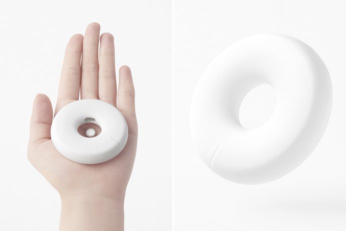 Nendo’s latest pill dispenser saves your pills from falling with this minimal doughnut design