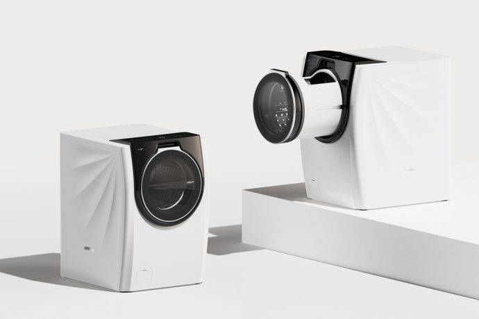 A Front load washing machine with a sliding drum is the ergonomic home appliance we need!