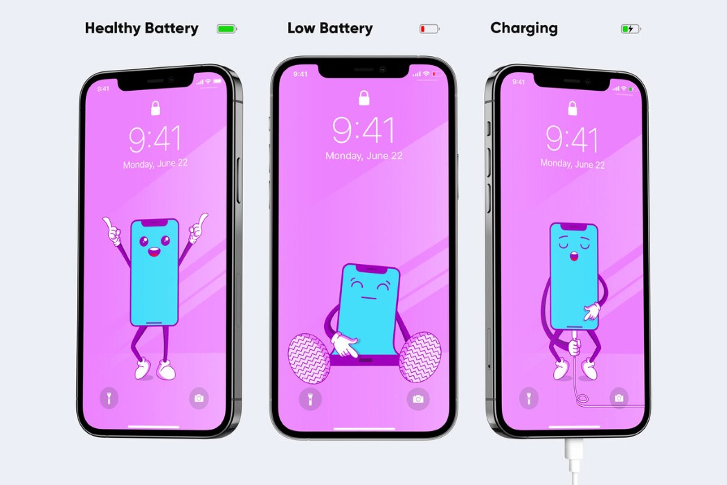 These iPhone wallpapers automatically change to reflect your phone's battery  level! - Yanko Design
