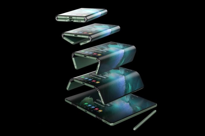 Radical Samsung Galaxy Z Fold Tab patent shows a two-part folding screen + magnetic S-Pen docking area
