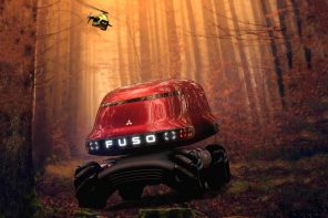 Mitsubishi Fuso Vision I.RQ advanced rescue truck comes equipped with its own first-responder drone