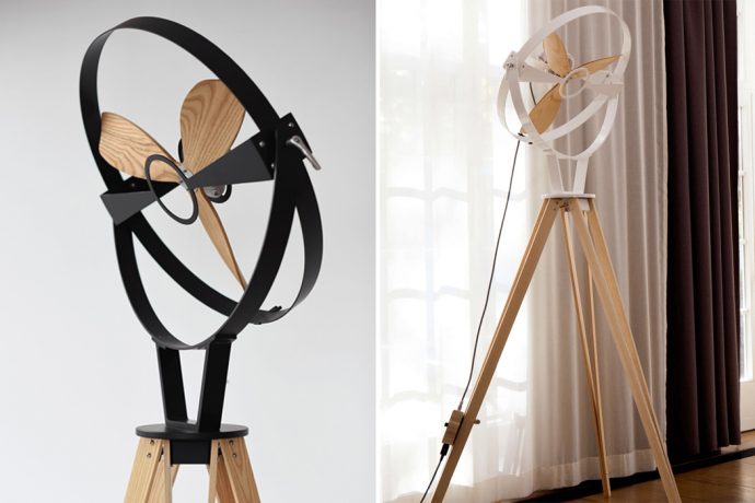 This minimal fan’s stripped down design is crafted from sustainable materials to last for generations!