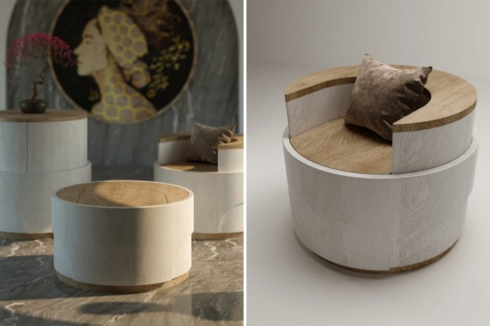 This multifunctional side table transforms into a chair and make the most of tiny living!