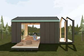 This tiny home’s prefab, eco-centric design is a modular living space that expands as you need!