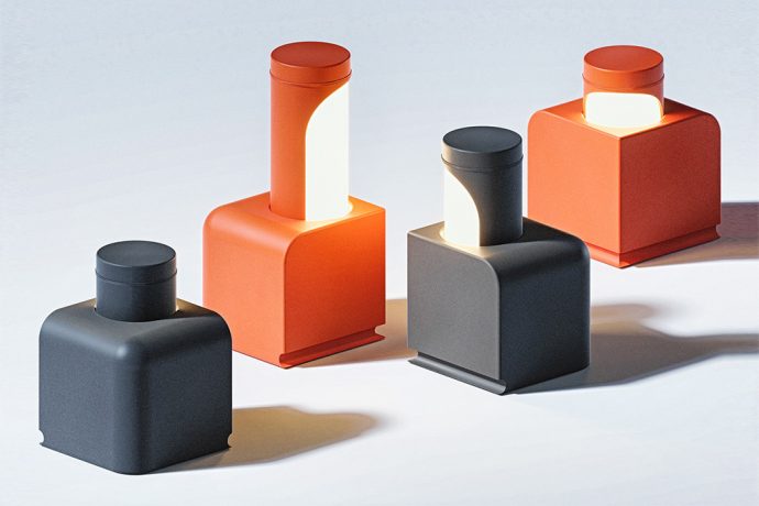 The Boolean lamp goes from zero to full light on with one push!