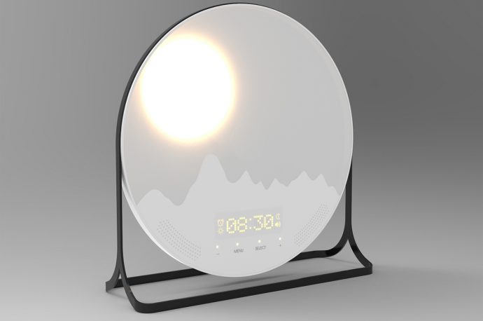 This alarm clock mimic’s the sun’s placement in the sky so you can always wake up energized!
