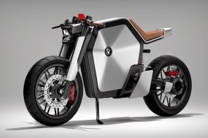 This BMW-inspired café rider predicts that batteries will dominate the design language of future e-bikes
